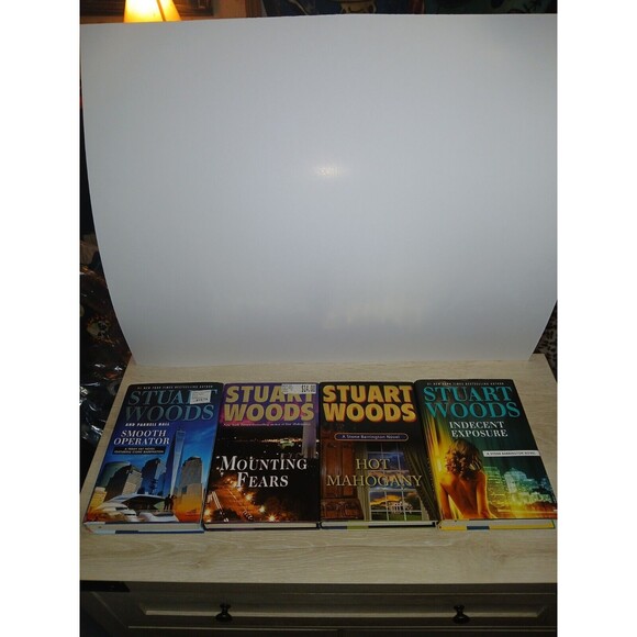 Stuart Woods Books Smooth Operator Mounting Fears Hot Mahogany Indecent Exposure - Picture 1 of 16